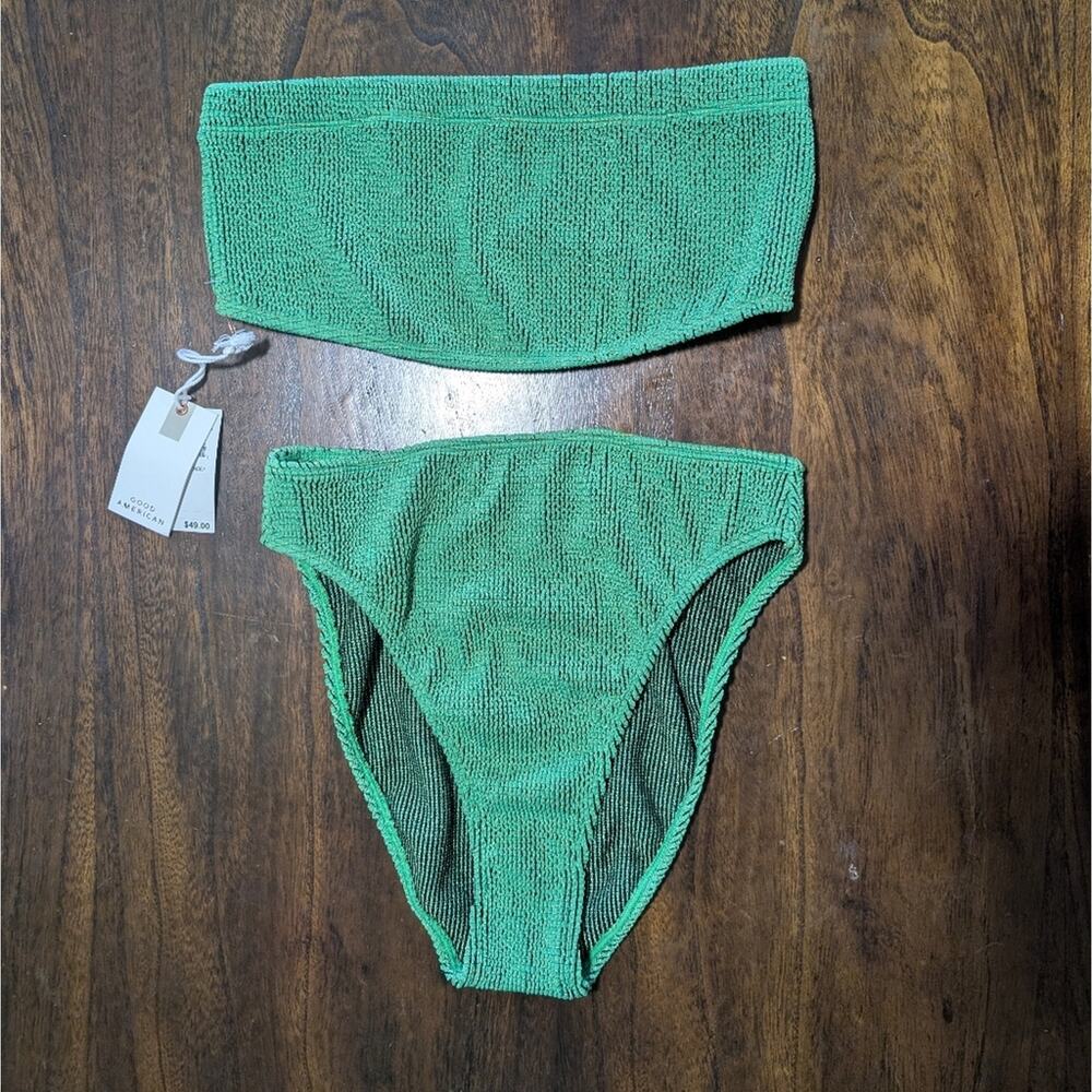 Good American Green Strapless Bikini Set - Picture 2 of 5